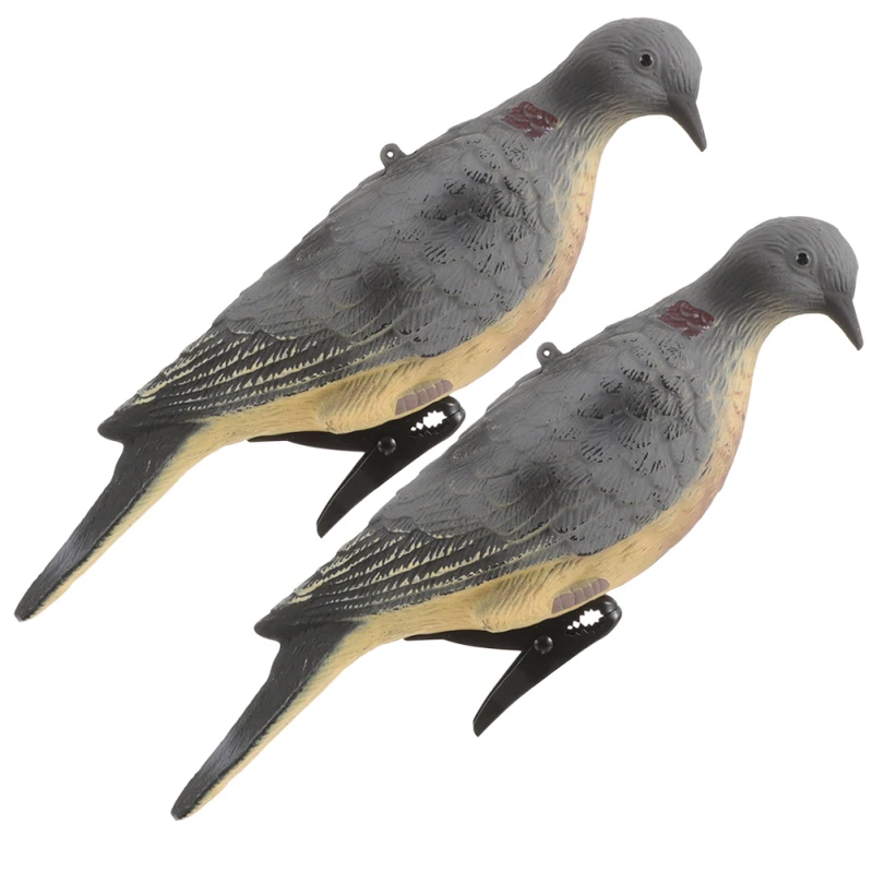 Pair of Outdoor Bird Sculptures Elegant Avian Figurines for Garden Decoration