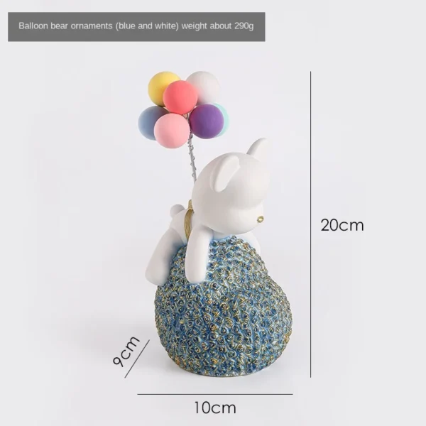 Adorable Bear Statue Desktop Small Decoration for TV Cabinet, Living Room, Bedroom: Home Artwork, Office Decor, and Cute Healing Gift - Image 5