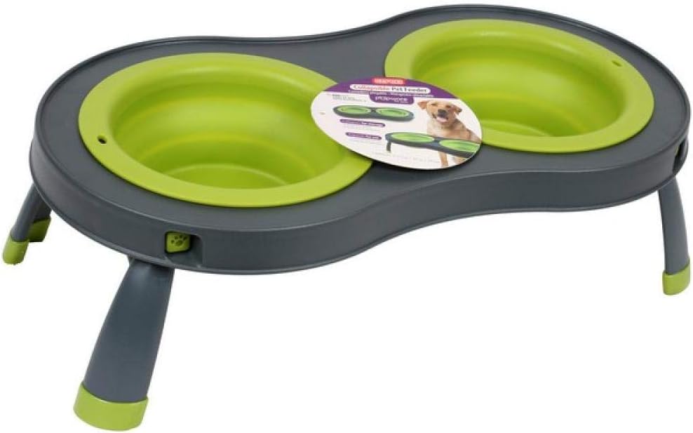Dexas Popware Faltbarer Doppelnapf