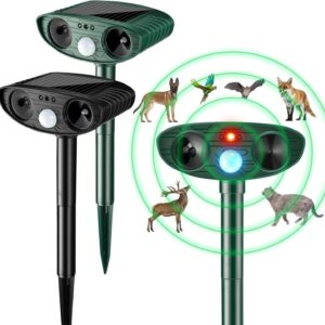Ultraschall-Tiervertreiber solar | Bewegungsaktiviert & wasserdicht