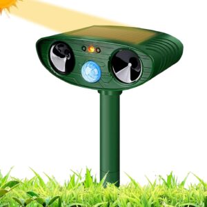 Ultraschall Tiervertreiber Solar, Katzenabwehr für Garten & Hof