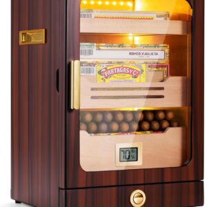 Zigarrenhumidor-Schrank aus Zedernholz, 150 Fächer, inkl. Hygrometer
