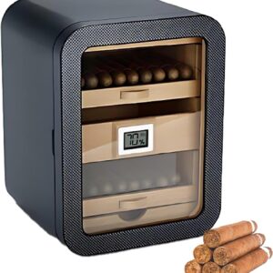Zigarren-Humidor aus Zedernholz, digitales Hygrometer