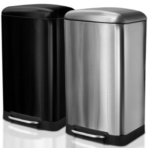 casa pura Tretmülleimer Cubo 30L | Edelstahl | SoftClose | geruchsdicht