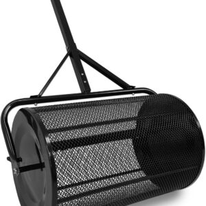 Aufun Kompoststreuer 80L mit Metallnetz & T-Griff