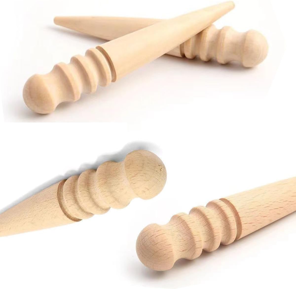 Leder-Kantenzupfer 4-teilig für Handwerk & Polieren