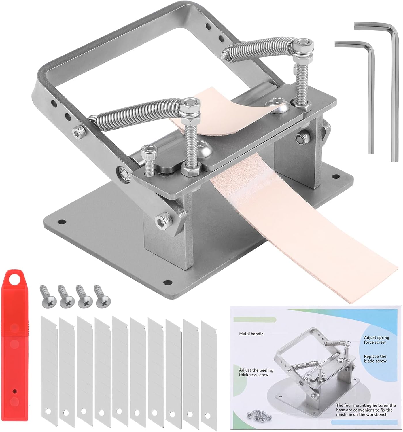 Manueller Lederspalter DIUDUS – Präzises Schälen & Ausdünnen