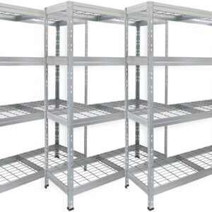 3er-Set Schwerlastregal 180x120x45cm, 250 kg/Boden verzinkt