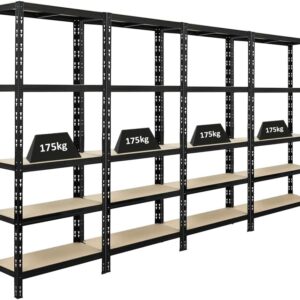 PROREGAL Schwerlastregal Apollo 4-teilig 180x75x30 cm