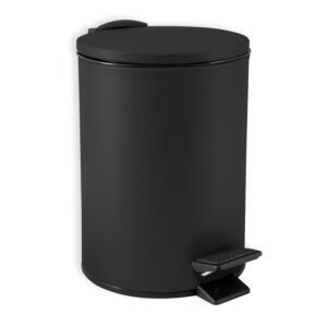 Spirella Edelstahl-Kosmetikeimer 3L Schwarz