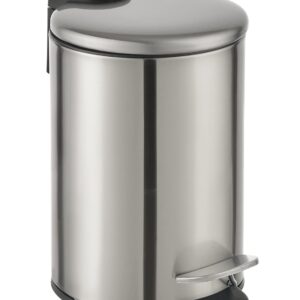 3 Liter Edelstahl-Treteimer matt, SoftClose, ohne Bücken