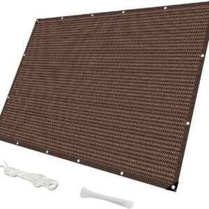 Balkon-Sichtschutz 120x950 cm, Windschutz HDPE, braun