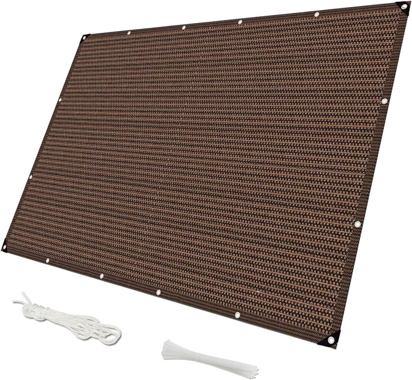 Balkon-Sichtschutz 120x950 cm, Windschutz HDPE, braun
