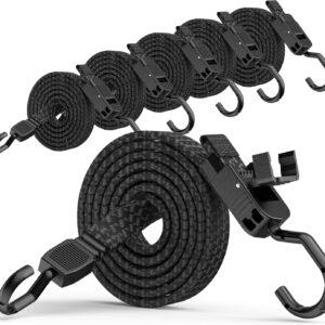 Spanngummi 200cm 6er-Set mit Haken & Schnellverschluss