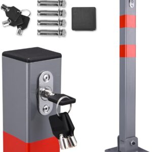 DEUBA® Parkpfosten Set klappbar 3 Schlüssel, Stahl-Poller