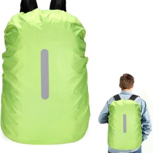 KYLOS Regenhülle für 15-25L Rucksäcke – Neongrün mit Reflektoren