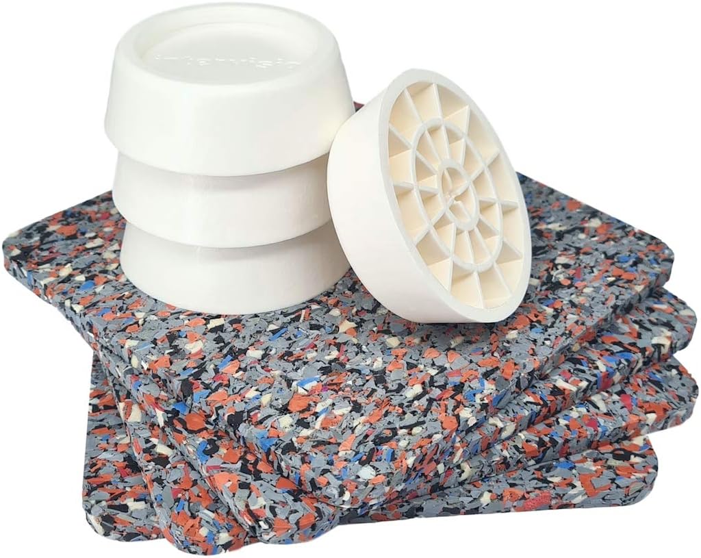 Antivibrationsmatte 4er-Set für Waschmaschine & Trockner