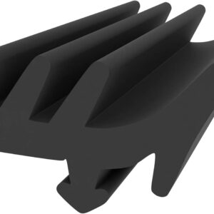 Fensterdichtung 15m schwarz, 17mm, Gummi für Glasfalz