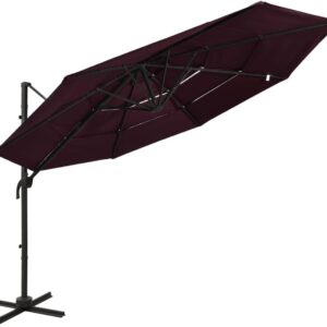 Sonnenschirm 3x3 m 4-lagig, UV-beständig & neigbar