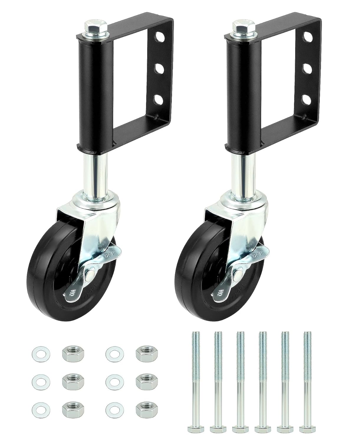QWORK Federbelastete Torrollen 10 cm, 100 kg