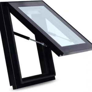 Türabdeckung aus Glas für S-Zugang, Aluminium-Dach