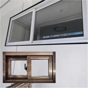 Kellerfenster Alu-Schiebefenster mit S-Schloss – maßgefertigt