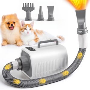 Hundeföhn Blower 2100W – 9 Stufen, LCD, 3 Düsen
