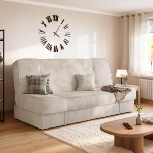BROMARKT Schlafsofa TOLIA hellbeige 192x85x93 cm