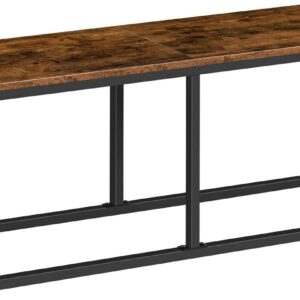 HOOBRO Esszimmerbank 120 cm mit Metallrahmen – Industrie-Design