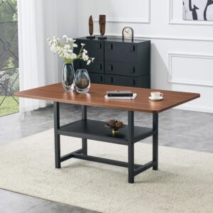 Esstisch 160x90 cm Nussbaum, Industrial-Design, 4-6 Pers.