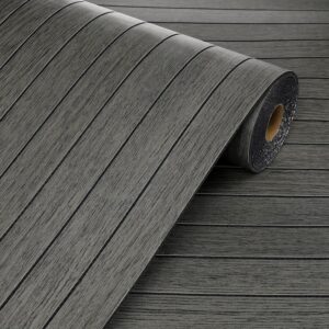 Livelynine 3D Holzpaneele anthrazit 60x300 cm selbstklebend