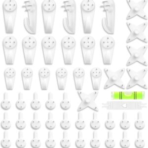 Spurlose Bilderhaken-Set 52tlg. – Wandhaken ohne Bohren