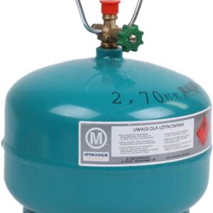 Leere Gasflasche 2 kg Propan/Butan – EN 1442, 2,76 kg