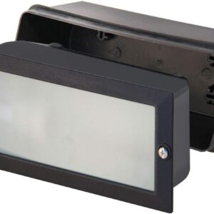Velamp BRICK Außenleuchte IP54 E27, Schwarz