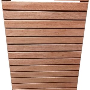 Minimalistische Holz-Duschmatte rutschfest für innen & außen