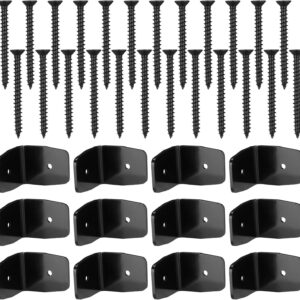 Schwarze Sparrenhalter 12-tlg. für Holzkonstruktionen
