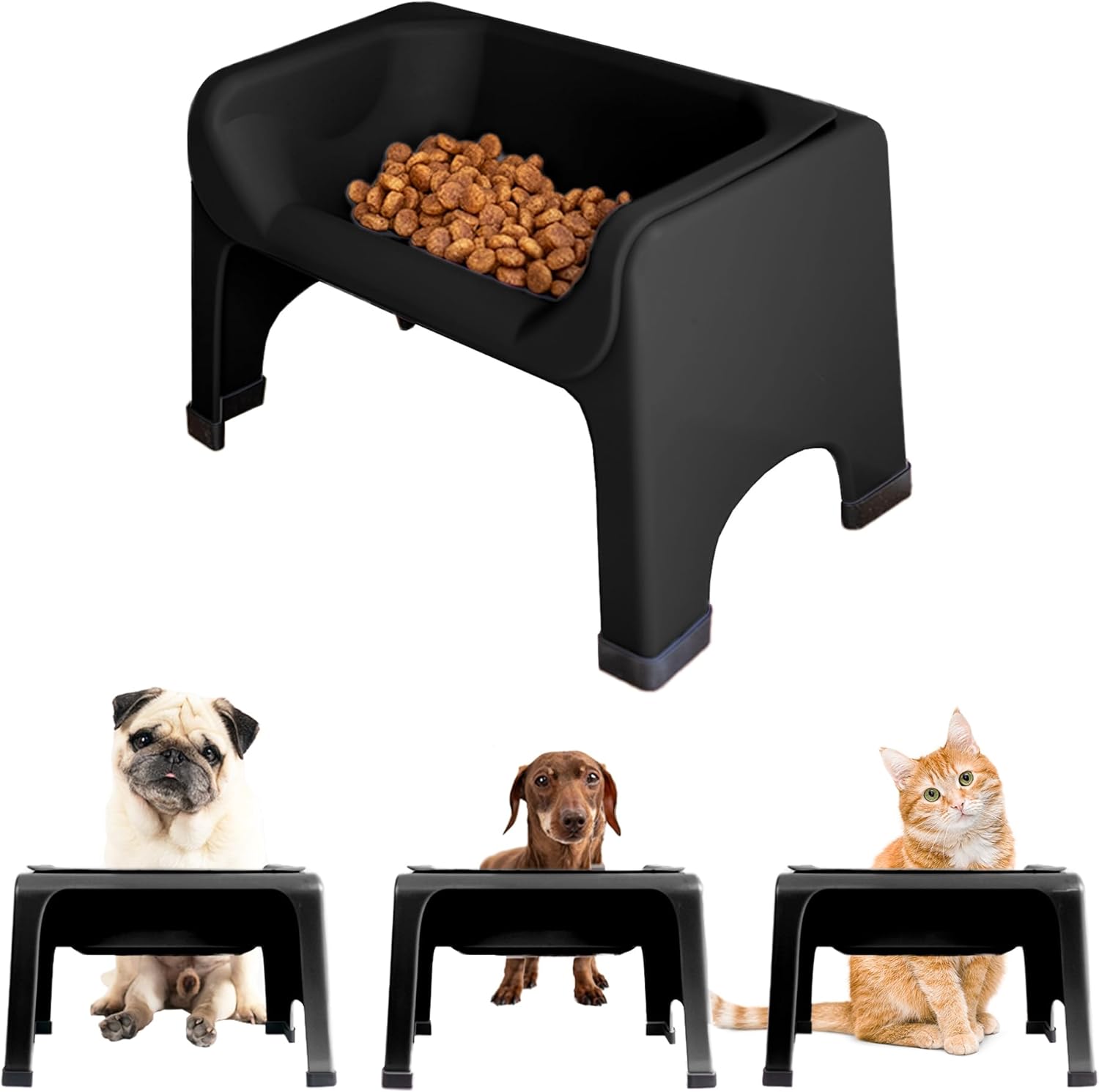Fluff Trough Futterschale H 13 cm für Katzen & Hunde