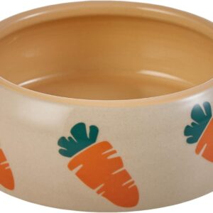 Nobby Keramik-Futtertrog Carrot, beige/orange, 500 ml