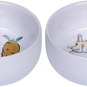Nobby Keramiknapf Carrot Plus weiß, Ø 11 cm (2er-Pack)