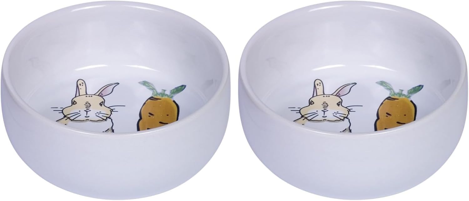 Nobby Keramiknapf Carrot Plus weiß, Ø 11 cm (2er-Pack)