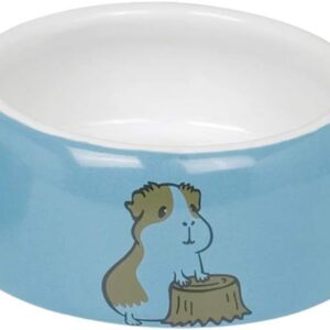 Nobby Keramik-Futtertrog für Hamster, Ø 12 cm, blau-weiß