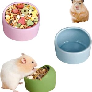 3 Keramik-Futterschalen für Hamster & Kleintiere