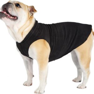 Gold Paw Hundemantel Stretch-Fleece, schwarz, Größe 8