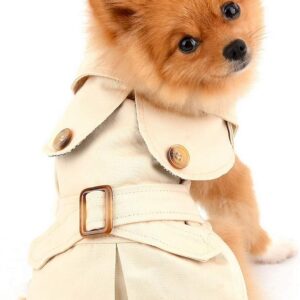 PAIDEFUL Hundemantel Westernjacke Khaki Größe M