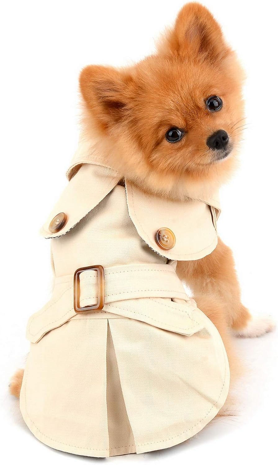 PAIDEFUL Hundemantel Westernjacke Khaki Größe M