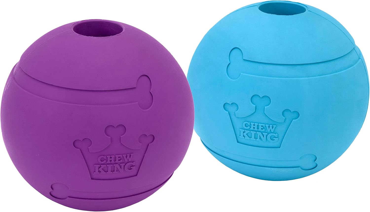 Chew King Hundespielzeug Naturkautschuk 2er-Set