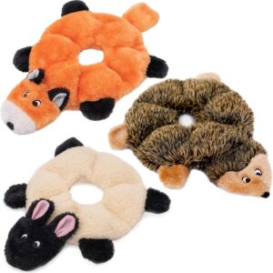 ZippyPaws Loopy Hundespielzeug ohne Füllung – 3er-Set