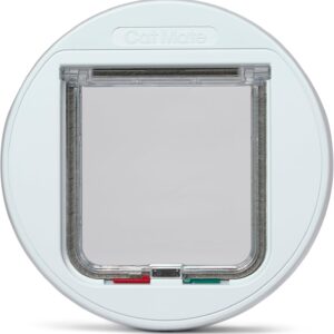 Cat Mate 4-Wege-Katzenklappe für Glas (210) – Weiß