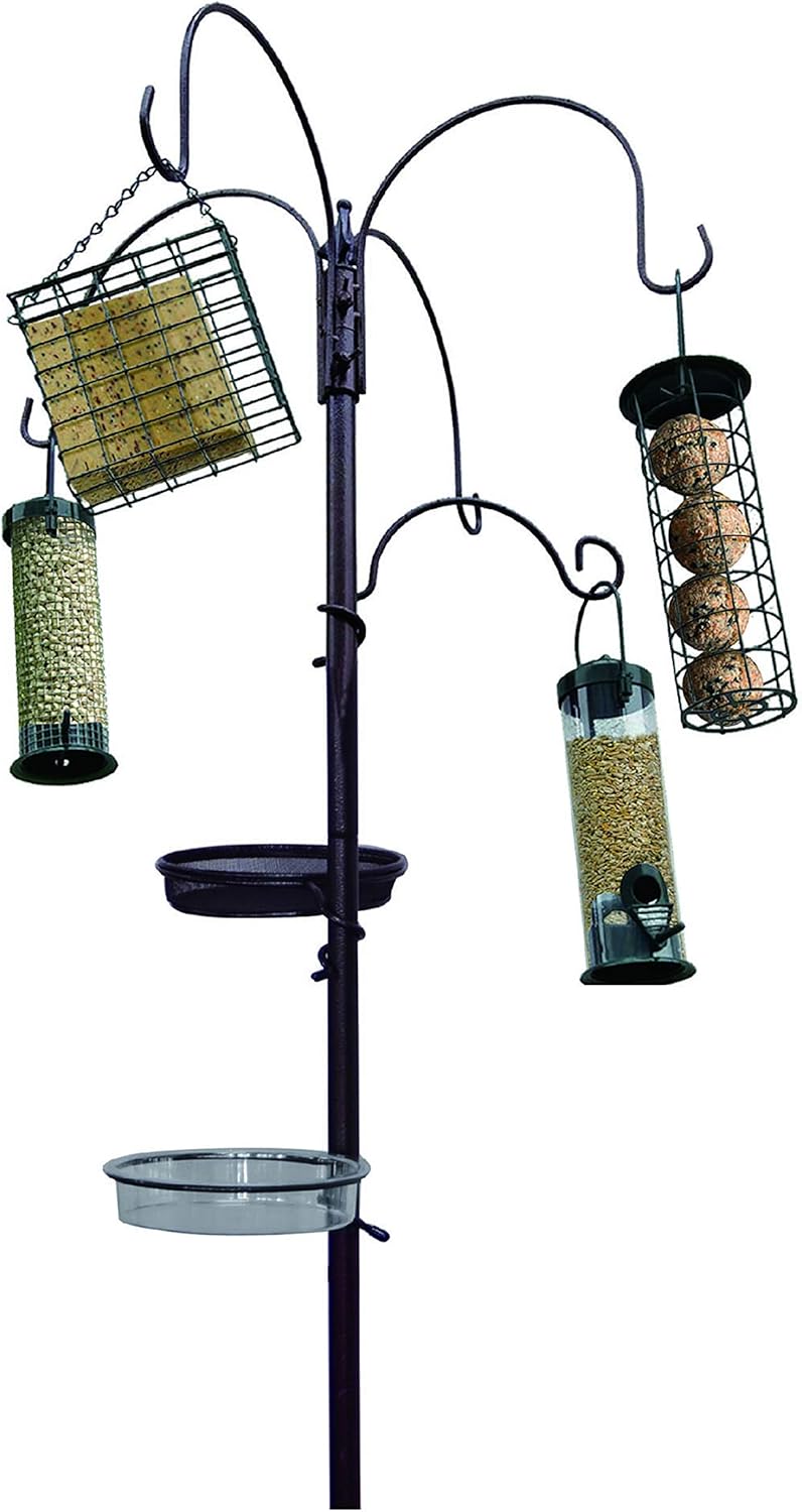 Redwood Vogelfutterstation mit Futterspendern