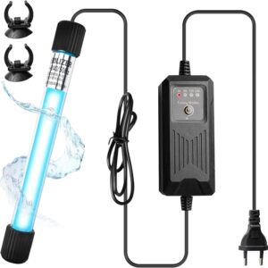 WIYETY UV-Sterilisator für Aquarium & Teich, 13W, Timer